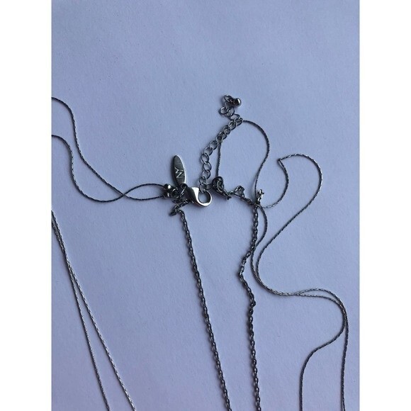 Blue Silver Multi Strand Necklace - Picture 4 of 4